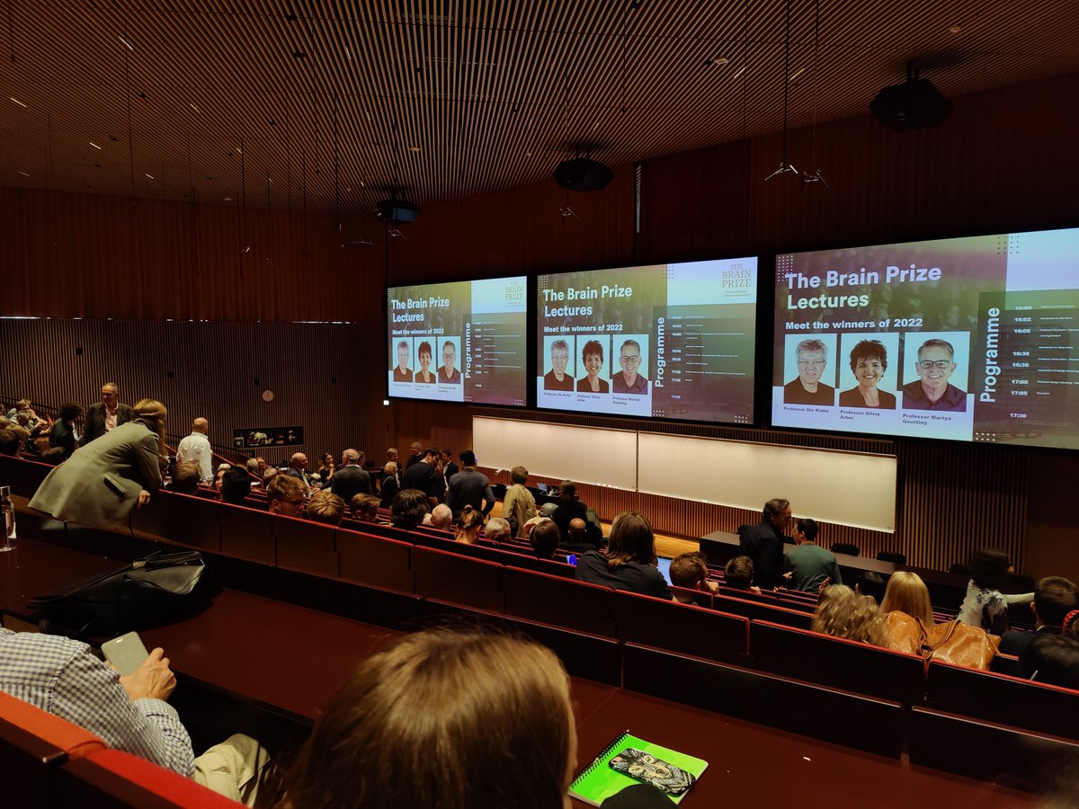 <a href="/BrainPrize/">The Brain Prize</a> lectures now at the <a href="/UCPH_health/">UCPH Healthscience</a>! The <a href="/lundbeckfonden/">Lundbeckfonden</a> awarded the <a href="/BrainPrize/">The Brain Prize</a> 2022 to Professors Silvia Arber, Ole Kiehn and Martyn Goulding for having revolutionized our understanding of the neuronal cell types and circuits underlying #movement.