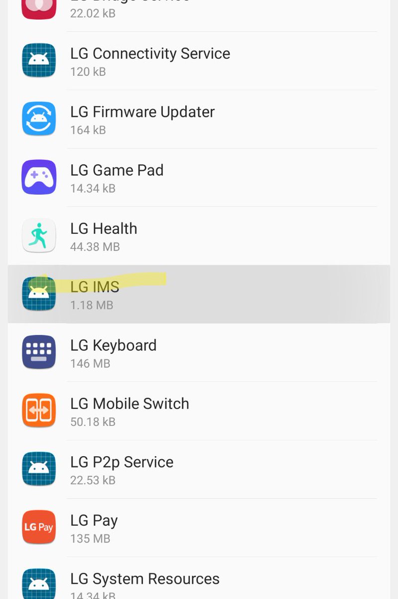 LG IMS keeps stopping