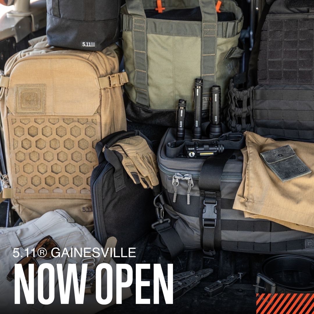 ShopatButler's tweet photo. The 5.11 Gainesville store is now open! ๐ฅพStop by and check out all the latest 5.11 gear, apparel, and accessories. Always Be Ready.
5.11 Gainesville, 2680 Clark Butler Blvd Ste. 20, Gainesville, FL 32608
#5.11Tactical #alwaysbeready #shopatbutler #butlernorth #shoplocal https://t.co/qV2x1aExt5