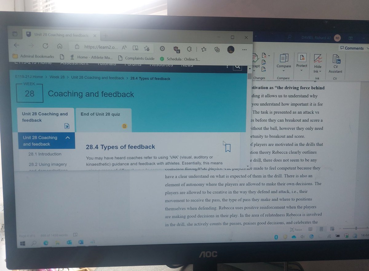 OfficialRTC's tweet photo. Hit the 1000 words barrier. Only 1500 words to go 🤣🤣 @OU_Sport #e119 https://t.co/5En48bsUxg