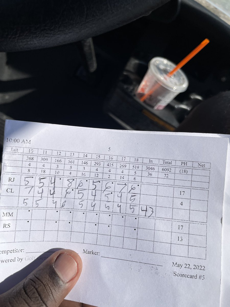 RJ_cfb's tweet photo. I'm nothing without my illustrious playing partner @bag_bandit. A testament to team golf put on display to grind it out on a grueling track. https://t.co/NEj65tou9I