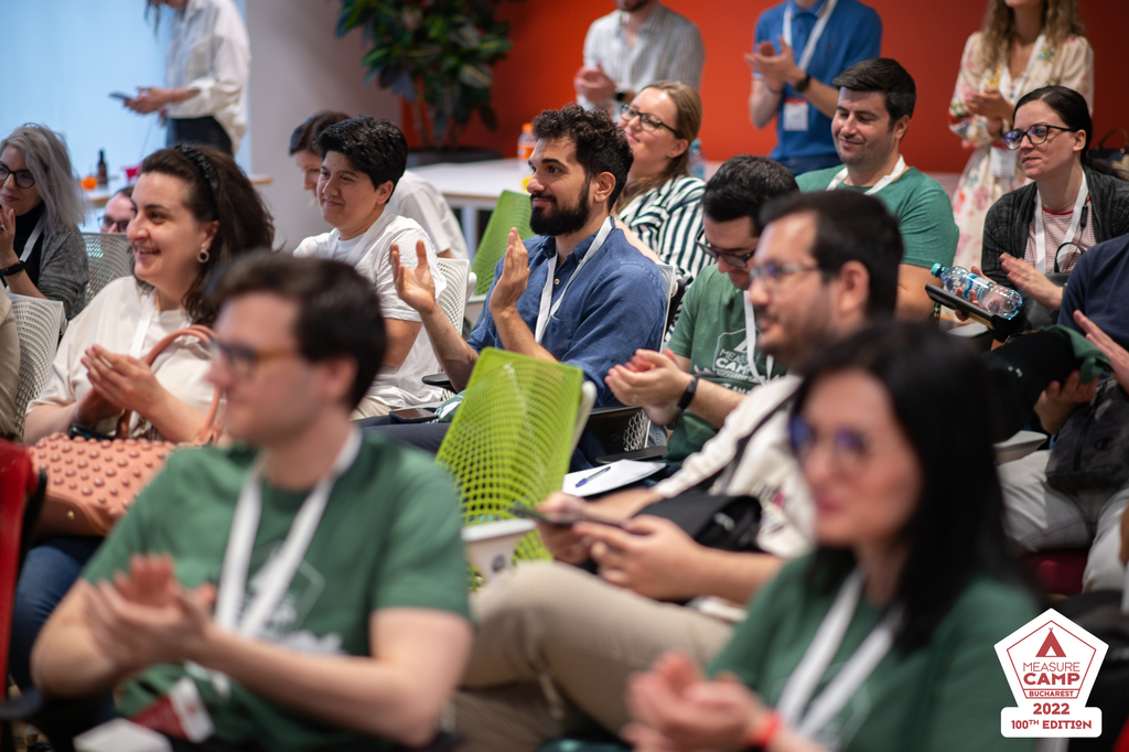 MeasureCampBu's tweet photo. We hope you enjoyed the 2022 edition of #MeasureCampBucharest which was also the 100th edition worldwide!

It was awesome having such an amazing and dynamic crowd and these pictures are proof of what a lively Measure Camp we had. #Proud of you!

We hope to see you next year! https://t.co/HQS14uDNkk