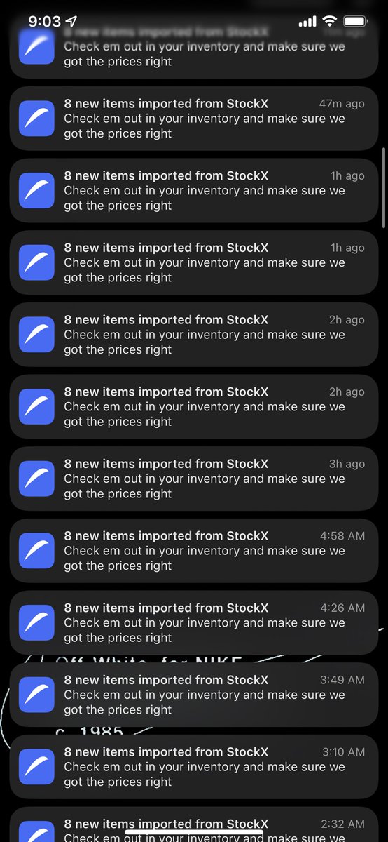 i wonder if they imported 8 items from stockx