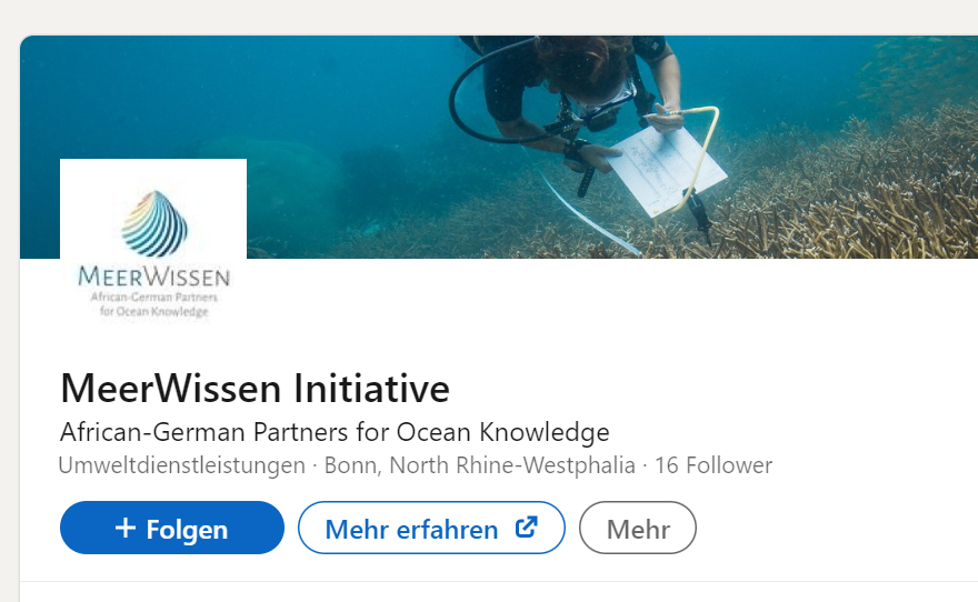 On this #MeerWissenMonday, we've got exciting news 📢

#MeerWissen can now be found on @LinkedIn! Come on over and follow along with updates from the initiatives and our partnership projects:

linkedin.com/company/meerwi…