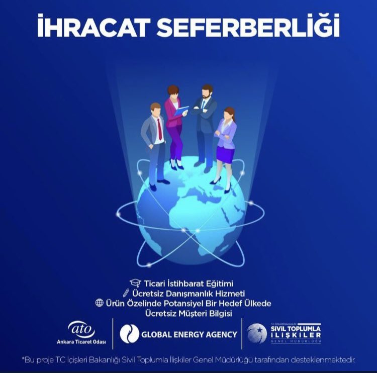 GEDorg's tweet photo. İhracat Seferberliği Projemizin Ticari İstihbarat Eğitimlerinde 4. Grup dersleri  başlıyor.🔔🔔🔔 24-25 Mayıs’ta gerçekleşecek eğitimimiz 2 gün sürecektir. 📊👏🏼   @ankarastim @ATOkurumsal @GurselBaran @gayegohome @MuratDilek4 https://t.co/q8exjBVXj7