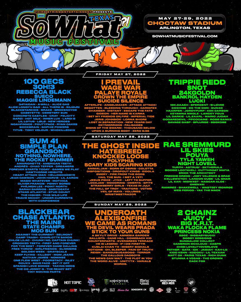 DJKIMBLEE's tweet photo. HELLO HOMIES‼️

IT IS @sowhatmusicfest WEEK 😤

WHO ARE U MOST EXCITED TO SEE?? 

this is going to be the biggest multi-genre festival DFW has ever seen and i’m so excited to see yalls faces in the crowd <3 https://t.co/bTkDSkXDJk