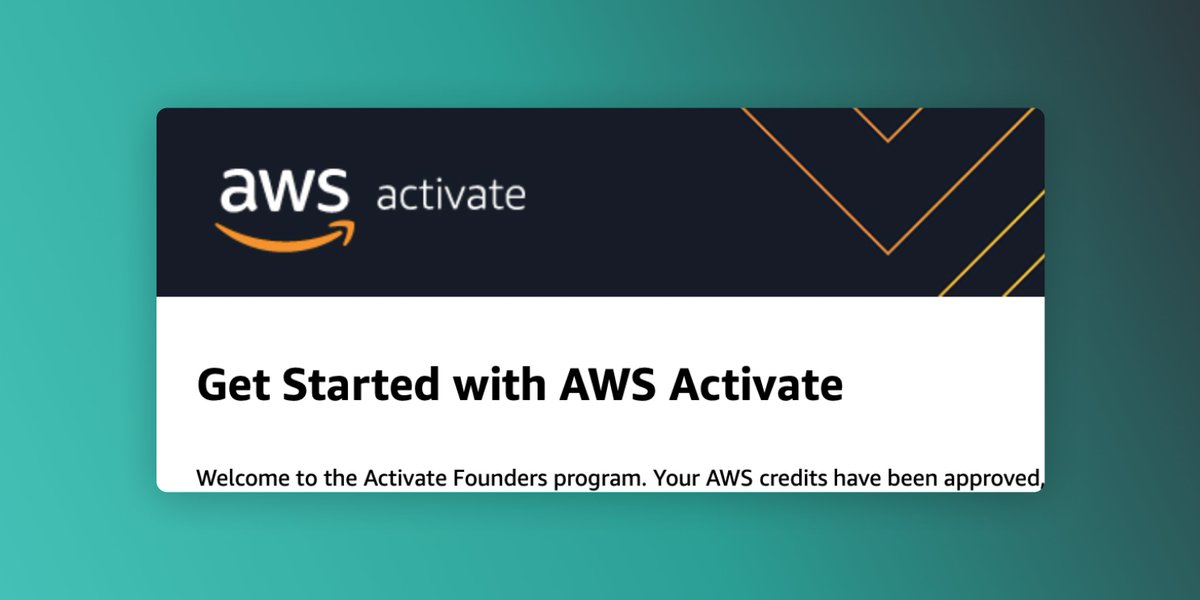sandro_vol's tweet image. We received AWS Activate 🥳

@serverlessQ was accepted for AWS Activate!

Thanks, @AWSstartups this will give us some runaway
