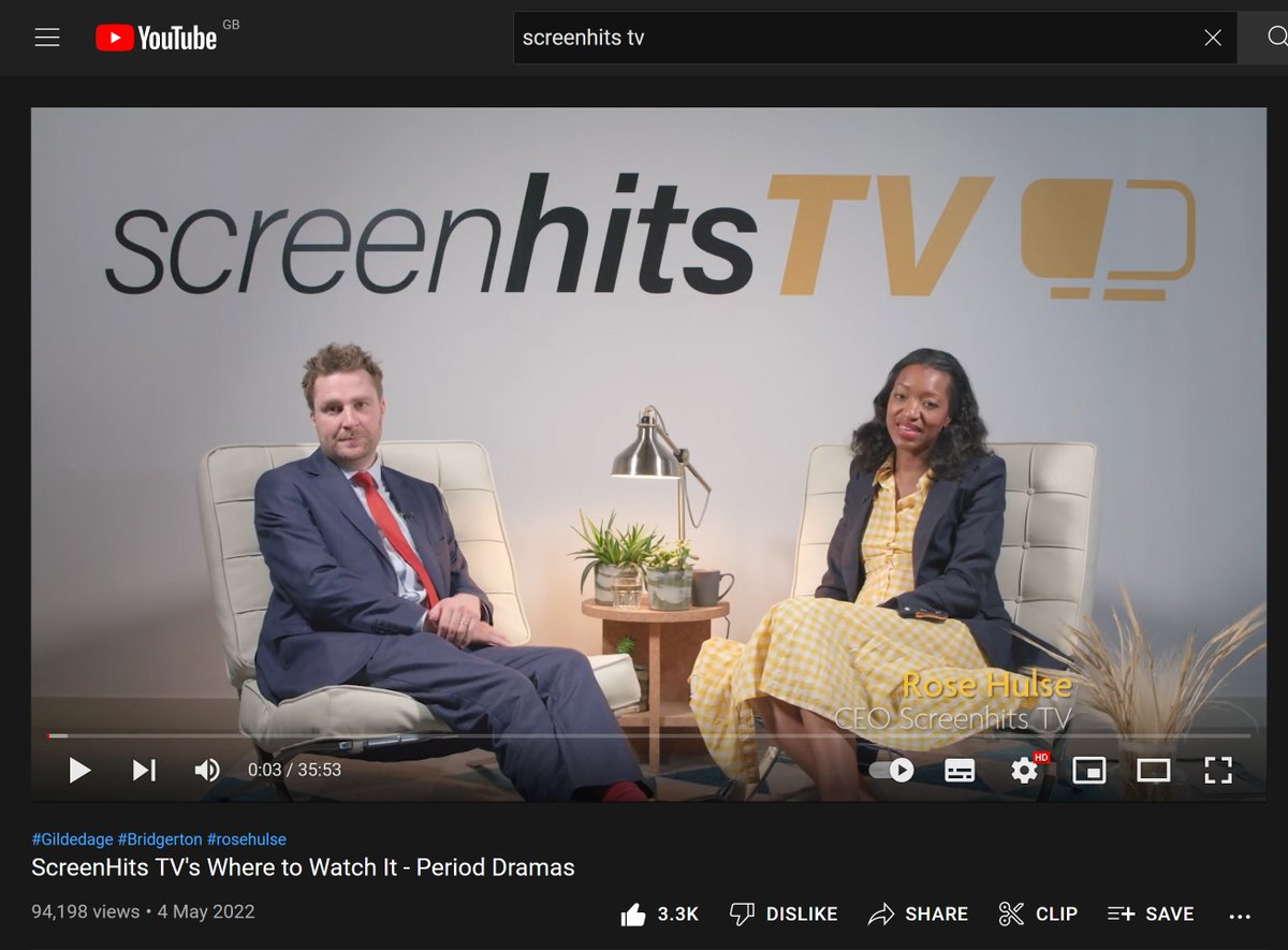 ScreenHits's tweet image. Check Out Episode 1 of &apos;Where to Watch It&apos; a show about the best of Streaming. This time we talk about Period Dramas #Bridgerton #TheGildedAge #Outlander and Colorblind casting.
youtube.com/watch?v=zV_yRx…