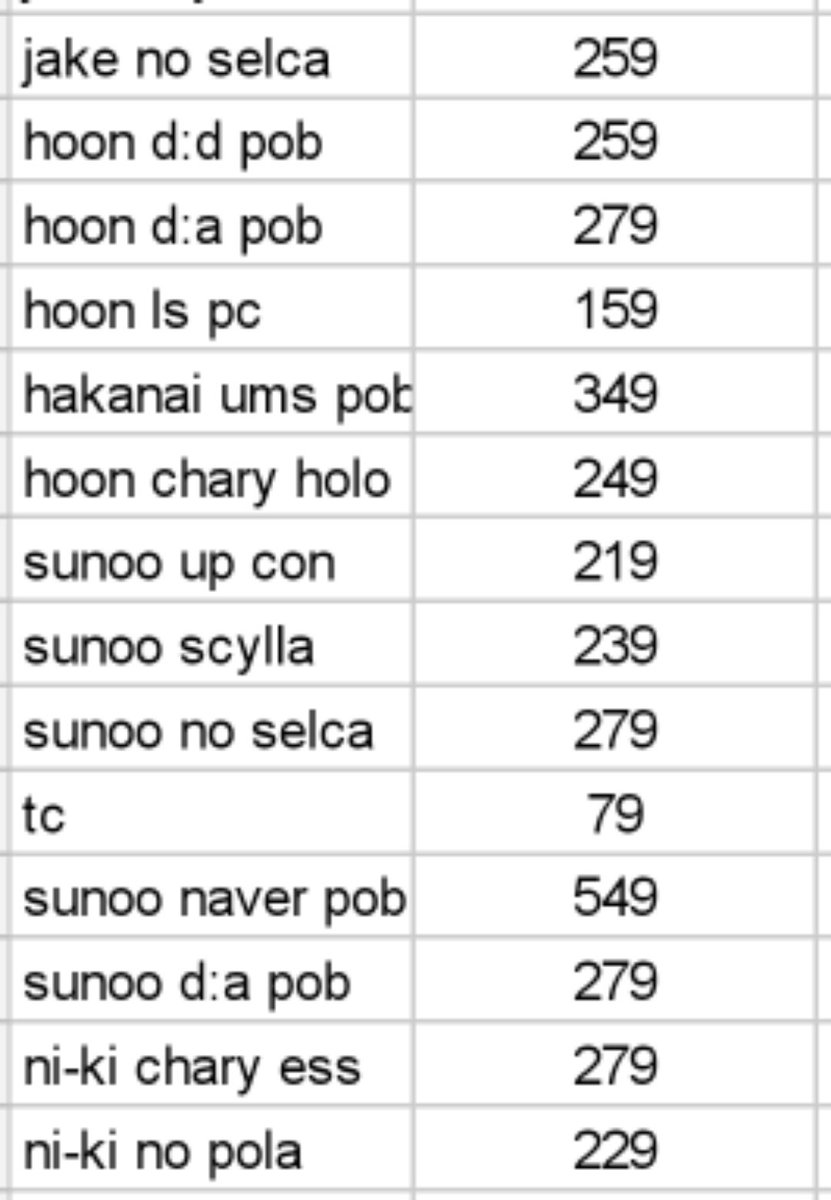 BMK_PH's tweet photo. ↬ price list https://t.co/dMDaXlsoIh