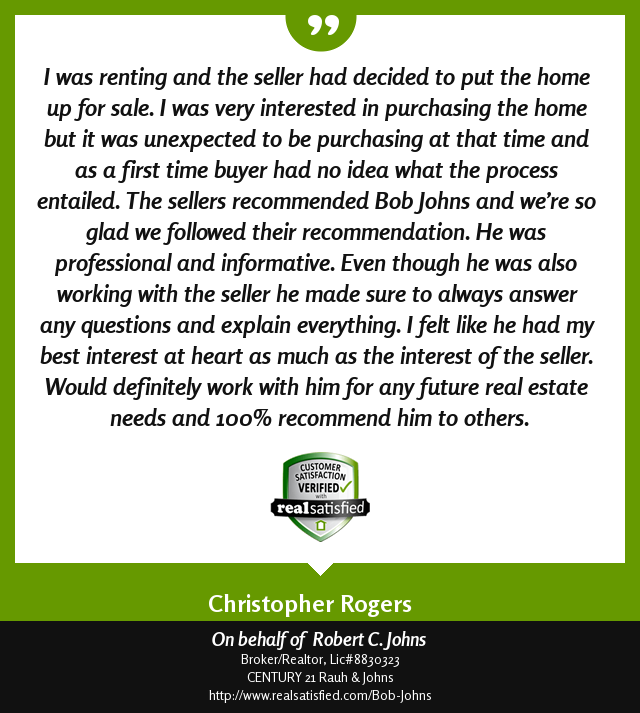 BobJohnsRealtor's tweet photo. This recommendation illustrates one of the reasons why I love my job. https://t.co/BNEn5XcGSQ via @realsatisfied https://t.co/2sFXWNV3wr