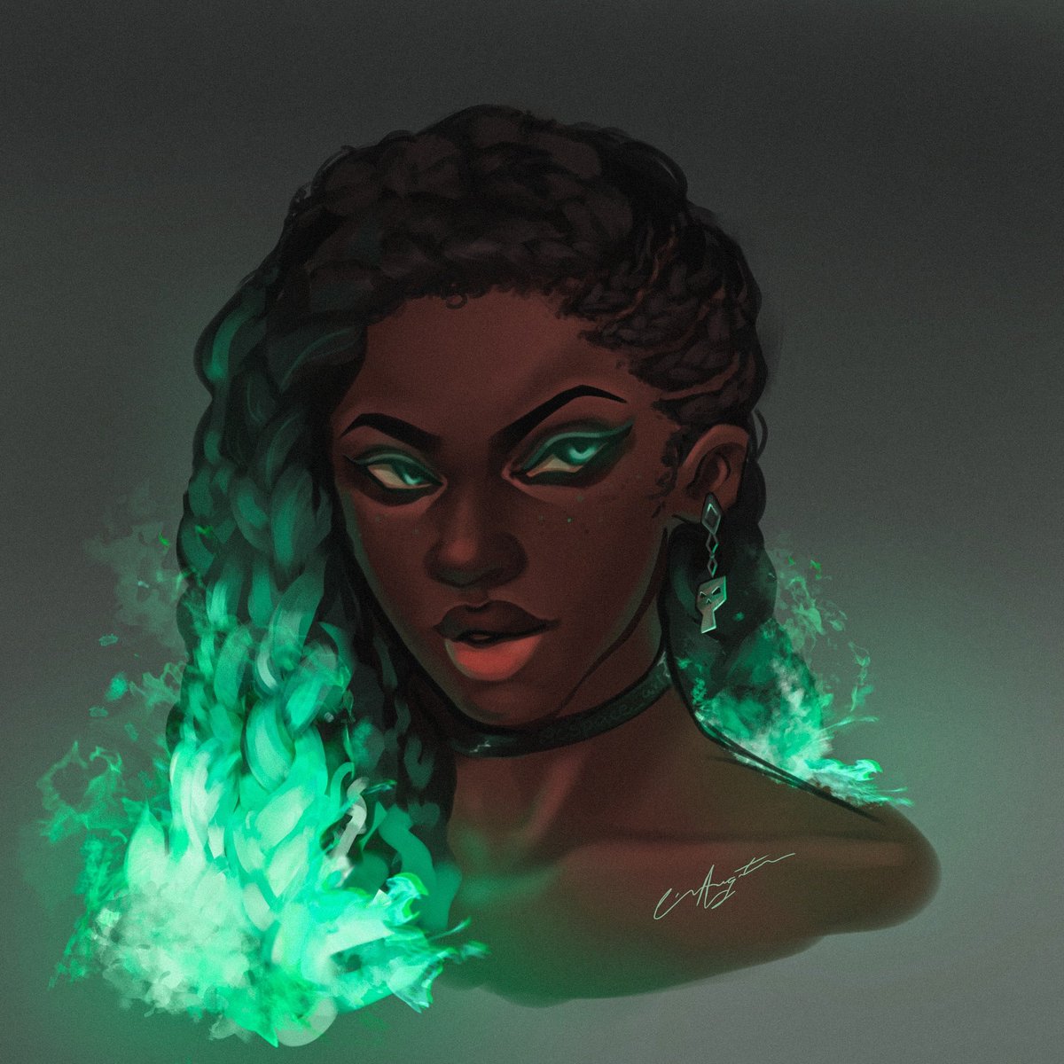 ☄️ Senna Green Spirit ☄️

♥️+🔃+💬 Pra ajudar o artista

#art #senna #LeagueOfLegends