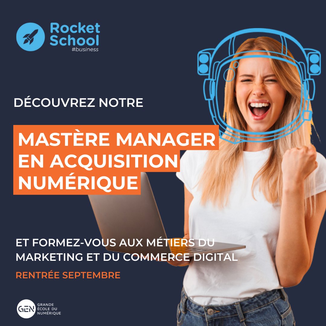 C'est officiel, on ouvre le #mastère en octobre 2022 ! Inscrivez-vous vite, il ne reste plus beaucoup de places 😍 #bizdev #growthhacker #formationpro #reconversion