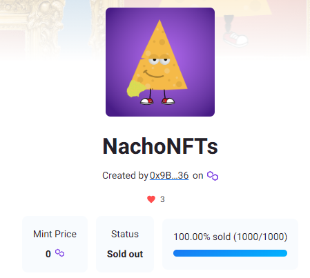 I was speechless today, to open my account and see that all 1000 #NFTs that I have created, have been completely #minted and sold out.
Yes, this was a free project, however, it helped me learn a lot, and hopefully move on to the next #NFT project. Unless I missed the train.