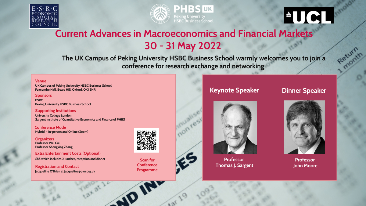 Join us on 30-31 May for research exchange and networking with world leading economists!

#macroeconomics #financialmarkets #eoncomics #conference #researchnetworking #researchexchange #EconTwitter