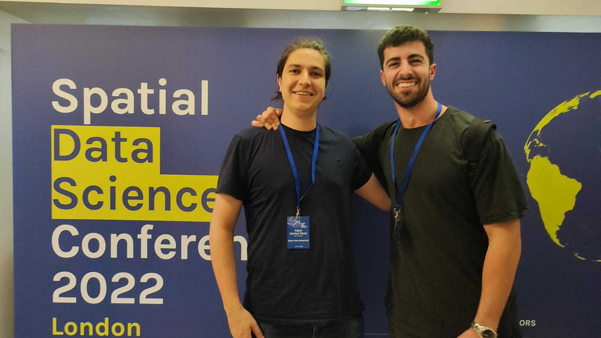Here is some of Olvin's data science team at the recent Spatial Data Science Conference 2022.

Great day spent learning from some of the best in the business.

Thanks <a href="/CARTO/">CARTO</a> for organizing, we'll see you in New York! 

#SDSC22 #DataScience