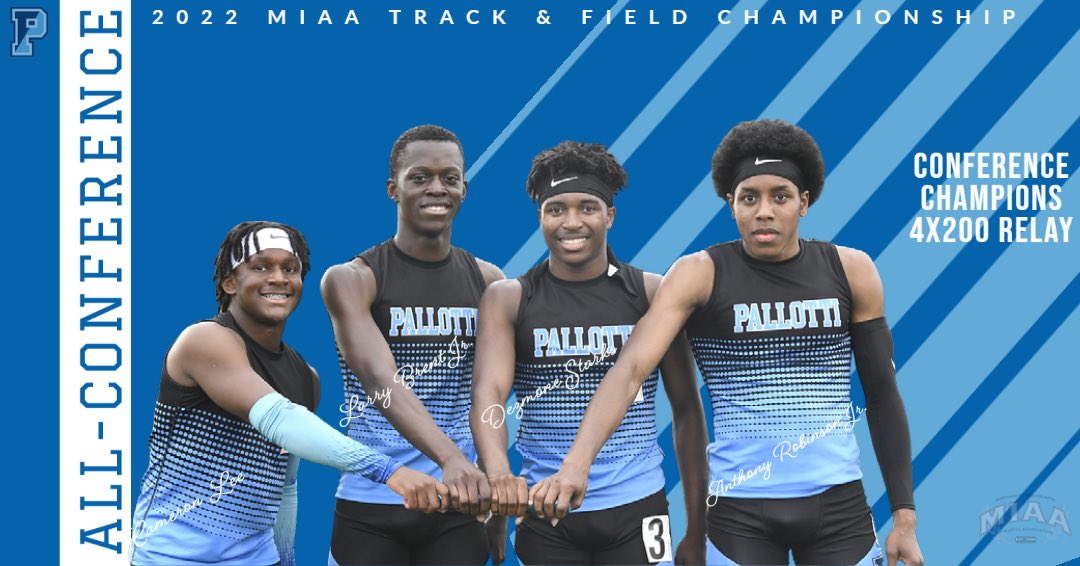 PallottiTrack's tweet photo. Congrats to our 4x2 Conference Champions and All-Conference Award winners - Kelsey Eggleston, Gabrielle Clary, Samara Ayodele, Alicia Newell, Larry Brent, Anthony Robinson, Dezmone Starks and Cameron Lee!
@SVPHSAthletics @Pallotti_HS @baltimoresun https://t.co/7LteTWio7c