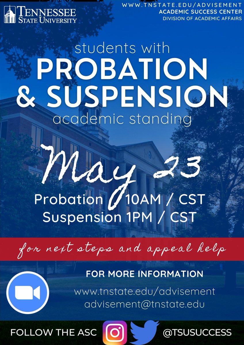 TSU_AARC's tweet image. 🗣Today!!!
#tsuasc #AcademicRecovery #TSU #tnstate #tennstate