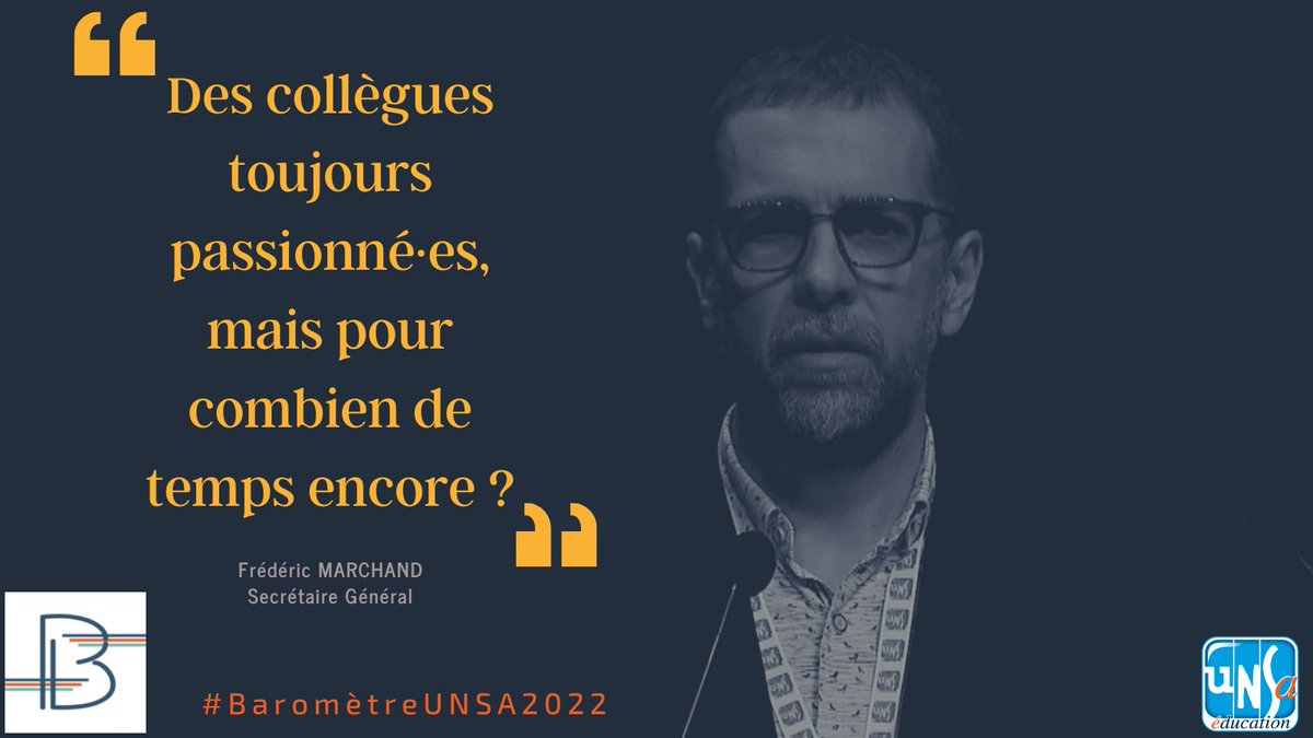 Conférence de presse de l'Unsa Éducation - présentation des résultats de l'édition 2022 du baromètre UNSA des métiers de l'éducation, de la recherche et de la culture.
#BaromètreUNSA2022
