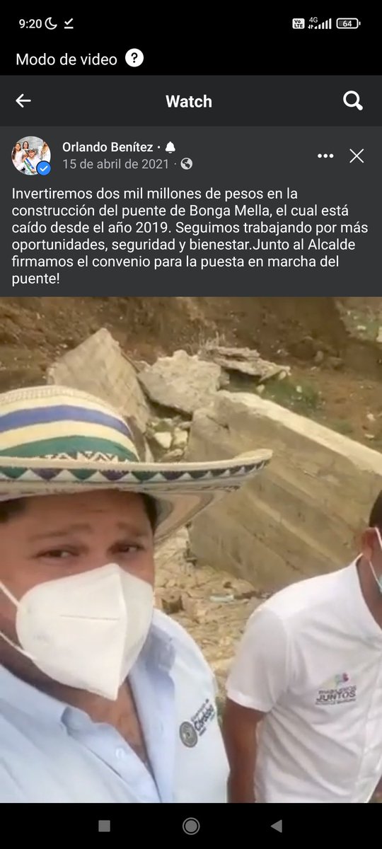 KaletcheK3's tweet photo. @orlandobenitezm Ha pasado más de un año, ¿Y el puente para cuándo? Están embolatados más de 1600 millones de pesos... 💸 #SanPelayo @CGR_Colombia @FiscaliaCol @WRadioColombia https://t.co/eC1vCqGly3