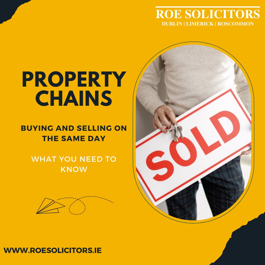 Buying or selling a property that's in a chain? In this article we discuss the advantages and potential pitfalls of doing so
roesolicitors.ie/property-chain…