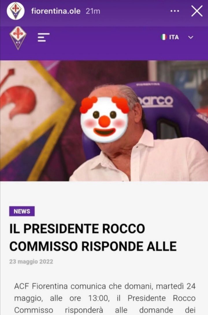 UFiorentina's tweet photo. Come sempre detto è scritto.. La critica ci sta tutta ed è doverosa ma le offese NO... @acffiorentina  prendete provvedimenti GRAZIE... https://t.co/bdUgULZ0wq