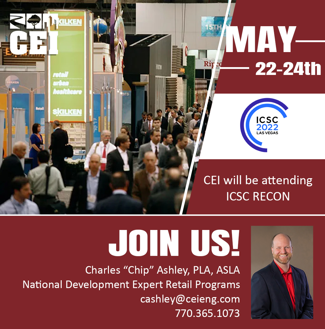 CEI_Engineering's tweet image. Charles &apos;Chip&apos; Ashley and team are at ICSC Recon today! We hope to see you there!
#icsc #icscrecon