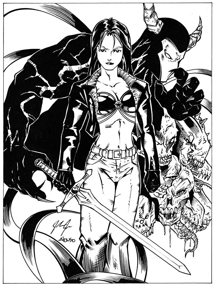 harmoncomics's tweet image. Maiden Hell cover design