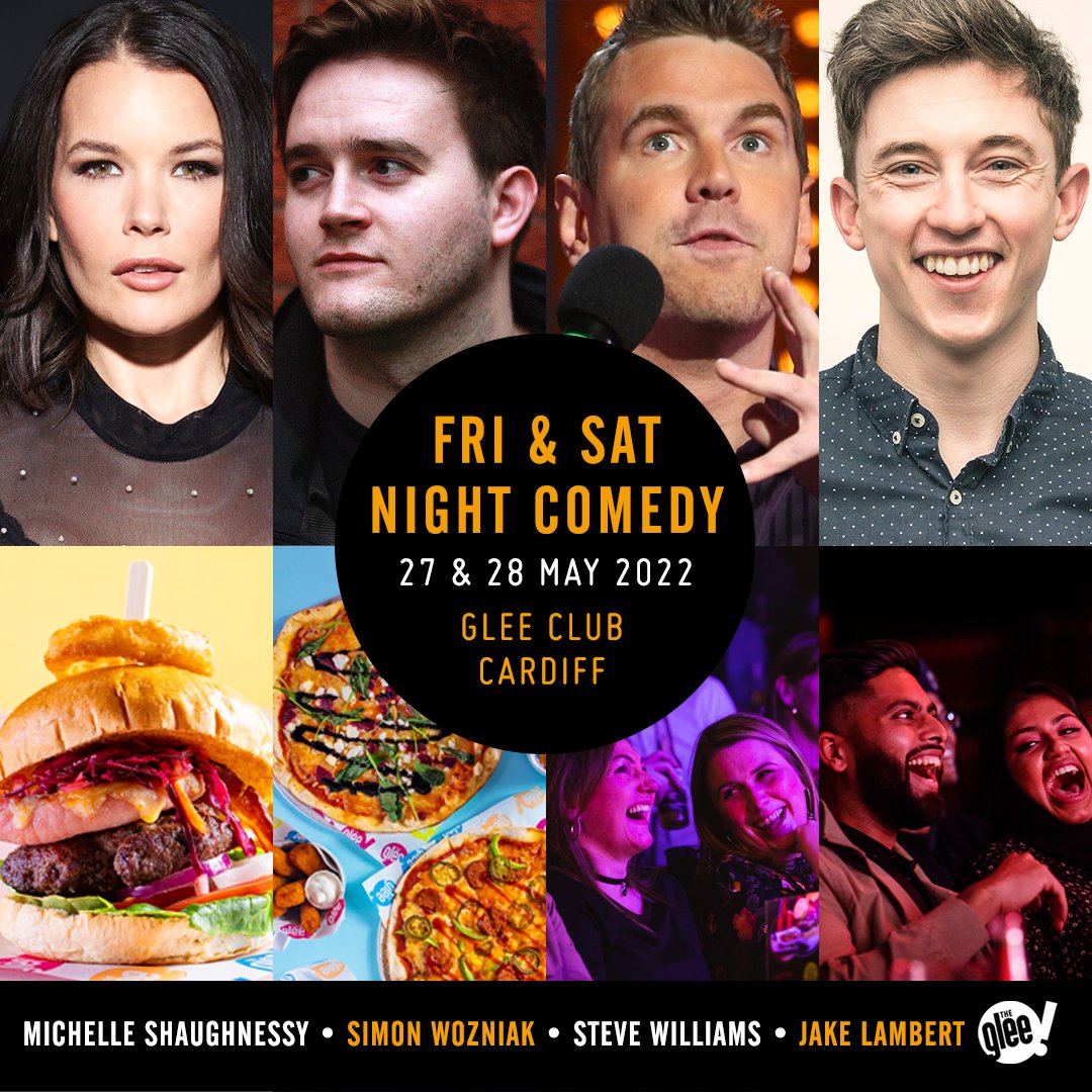 ⚫️ Friday & Saturday Night Comedy, featuring @Michellesfunny, @SimonWozniak1, @stevewillcomedy & @LittleLostLad Tickets 🎟 bit.ly/CardiffWeekend…
