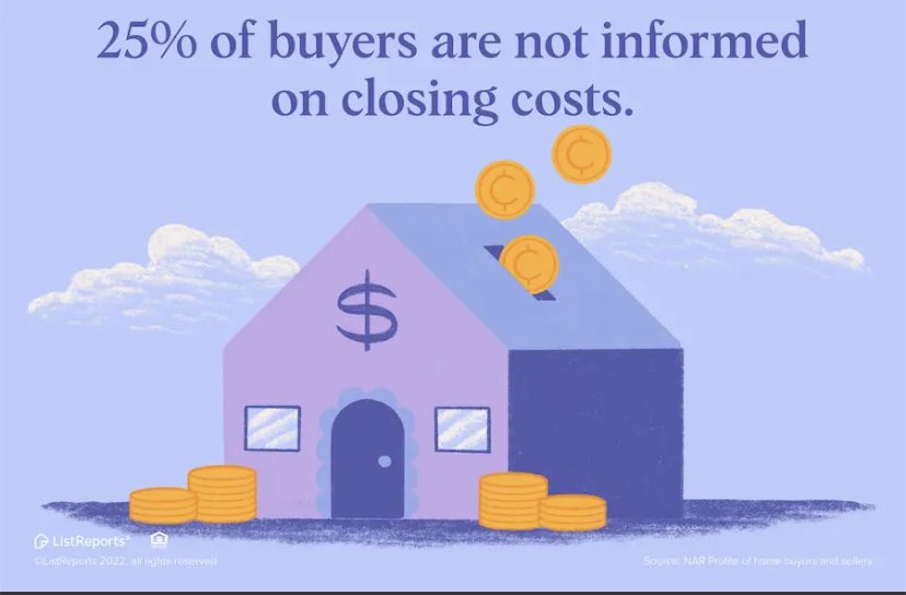 GodinaGroup's tweet photo. Do you know how much to expect in closing costs? I can help make sure you’re not surprised by them. #thehelpfulLO #home #house #listreports #househunting #finances #themoreyouknow #icanhelp #investment #smartmoney #realestate https://t.co/JkURSI597z