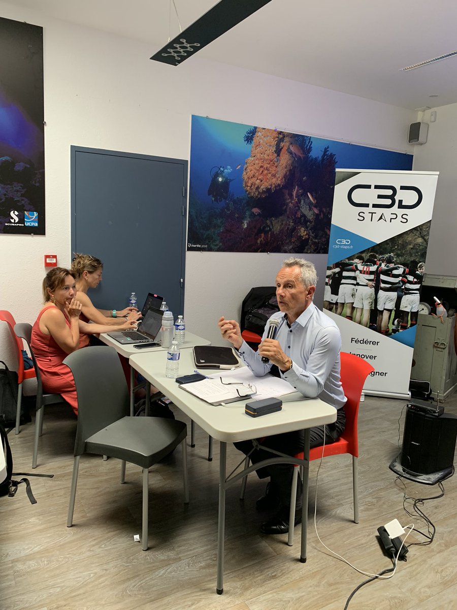 Aurélien Pichon (@aurelienpichon) on Twitter photo Séminaire de la <a href="/C3dStaps/">C3D STAPS</a> à Marseille !
De nombreux sujets d’actualité et de politique des #staps à traiter 👌
De nombreux invités seront présent pour nous aider à appréhender l’évolution du secteur des métiers du sport !
<a href="/Anestaps/">ANESTAPS</a>
<a href="/sup_recherche/">Ministère Enseignement supérieur et Recherche</a>
<a href="/UNIONs_c/">UNION des ENTREPRISES Sport & Cycle</a>
<a href="/Hexopee_off/">Hexopée</a> Séminaire de la <a href="/C3dStaps/">C3D STAPS</a> à Marseille !
De nombreux sujets d’actualité et de politique des #staps à traiter 👌
De nombreux invités seront présent pour nous aider à appréhender l’évolution du secteur des métiers du sport !
<a href="/Anestaps/">ANESTAPS</a>
<a href="/sup_recherche/">Ministère Enseignement supérieur et Recherche</a>
<a href="/UNIONs_c/">UNION des ENTREPRISES Sport & Cycle</a>
<a href="/Hexopee_off/">Hexopée</a>
