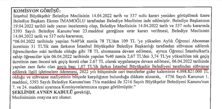 Vay Uyanıklar Vay!
AK Parti Grubu'nun öğrenci biletlerinde indirim teklifinde, Marmaray'da yapılacak indirimin İBB bütçesinden Ulaştırma Bakanlığı'na ödenmesi istendi.