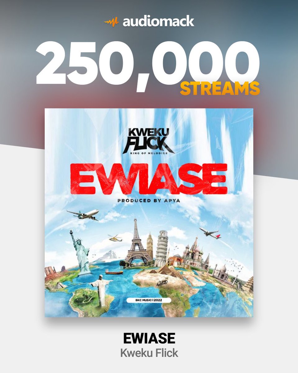 KwekuFlick's tweet photo. Thank y’all for your support, I really appreciate the love. 250,000 (Two hundred and fifty Thousand ) streams on Audiomack .keep streaming #Ewiase (Prod by Apya Gh ) 👇🏾👇🏾👇🏾👇🏾
🔥🔥🔥🔥🔥🔥🔥🔥🔥🔥🔥🔥👇🏾👇🏾👇🏾👇🏾

https://t.co/XyMYSMSZ5d https://t.co/kviYLgjiaf