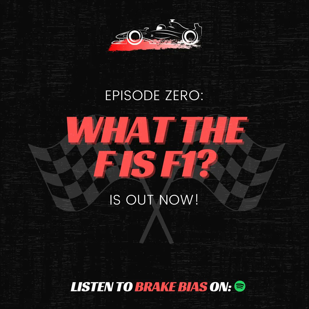brakebiaspod's tweet photo. new to f1? haven't been tuning in for a while? no worries, brake bias has got you covered!

🎧 listen to 'episode zero: what the f is f1?' of brake bias on spotify! link: https://t.co/7skb53cq9b https://t.co/OeRxEhmbht