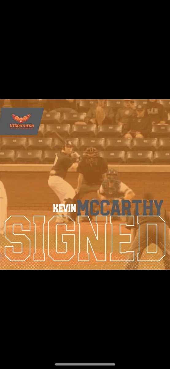 UTSBaseball's tweet photo. Welcome Kevin McCarthy! A senior transfer MIF from Lincoln Memorial University. https://t.co/n7DTKxgxWP