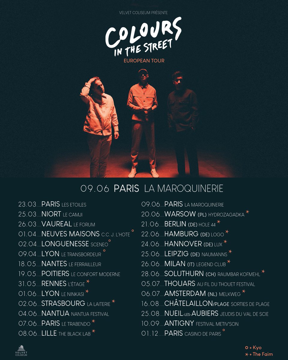 EUROPEAN TOUR 🇨🇵🇳🇱🇩🇪🇵🇱🇨🇭🇮🇹
On se voit où ? 🙏🌈
coloursinthestreet.com