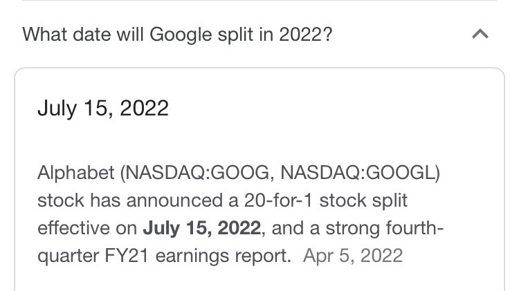 SWATrading's tweet photo. #Google #split is coming ya’ll. Best time to #buy #options is in early June. https://t.co/TzZAOfh29E