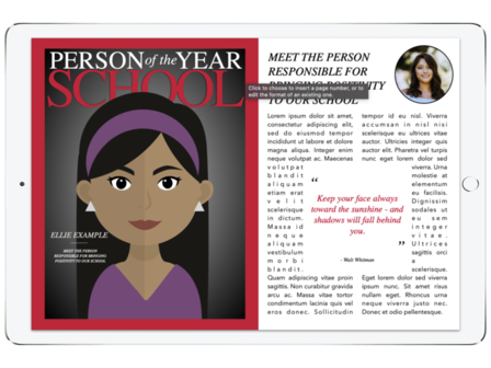 SamJKNeal's tweet photo. Looking for an #endofschool activity for your students to unlock their creativity and show their appreciation for someone in your school? Check out this #personoftheyear Pages template and directions in @bulbapp! https://t.co/3CF8dYQ4Nn https://t.co/SobRsG6rdq