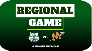 pchssoftball1's tweet photo. Regional Game vs Minooka
@ Minooka | Tues. May 24th | 4:30pm 

Come out to cheer on the Wildcats tomorrow for the first round of Regionals! Wear your Green! 🟢🥎🟢 https://t.co/QNWHWNz91s