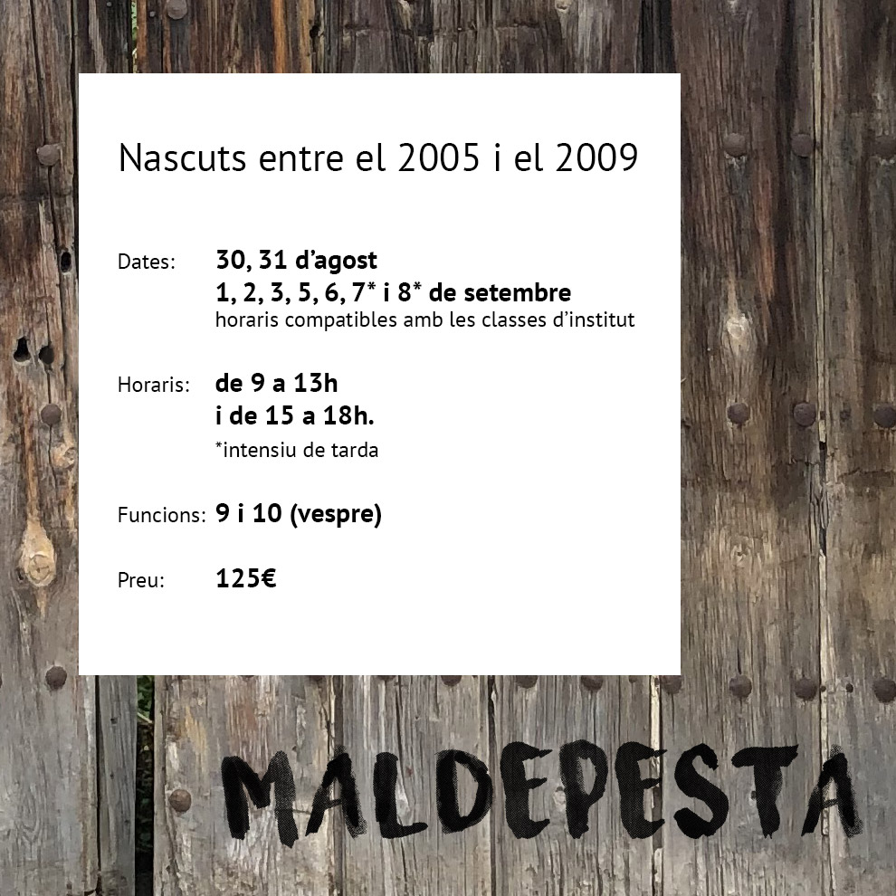 Aquest any tornem i en tenim moltes ganes! 
No et perdis el MALDEPESTA ✨
📢Inscripcions obertes: Si tens ganes de participar al musical pots apuntar-te al següent formulari:
docs.google.com/forms/d/e/1FAI…