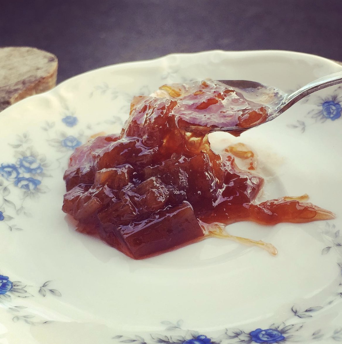 I rushed into O’Leary’s Deli, Cootehill, this afternoon, (the bus to Cavan due, time tight).

It’s full of foodie delights; I homed in on their home-made Rhubarb &amp; Ginger Jam – it’s beyond gorgeous❤️ 
#Cavan #coothill