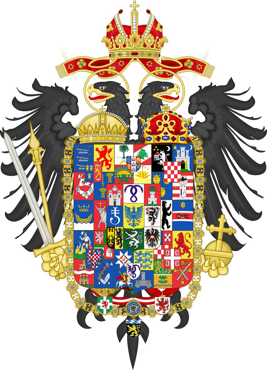Yunacel's tweet photo. Coat of arms of myself and my twitter oomfies, this took me way longer than I'd like to admit, also ran out of space on the actual emblem so I had to improvise https://t.co/qjqKH6A0VX