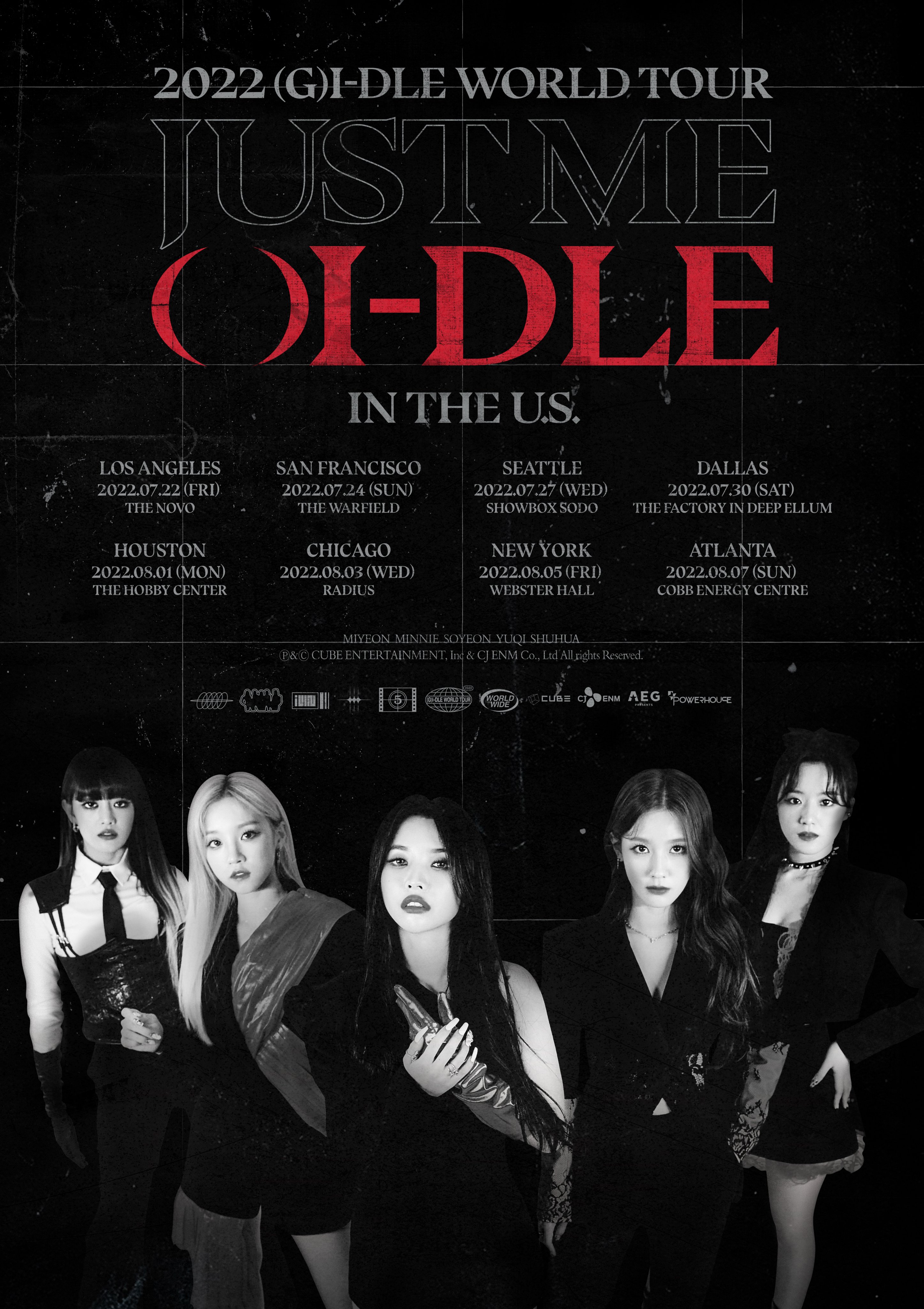 GIDLECHARTDATA 🍒 on Twitter "Capacity of Each USA Venue GIDLE