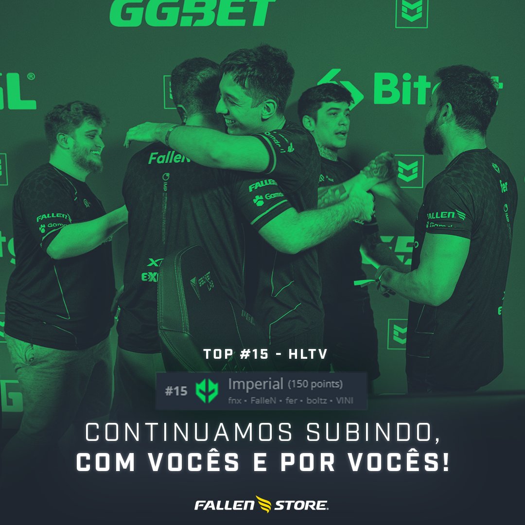 fallenstore's tweet photo. A dança é uma forma de arte, e todo artista merece reconhecimento. A Imperial chegou ao TOP 15 da HLTV! 

"Nós dançamos por vocês!"

Vamos para mais @imperialesports 🫶🏻 https://t.co/Rc6HEJNJvE