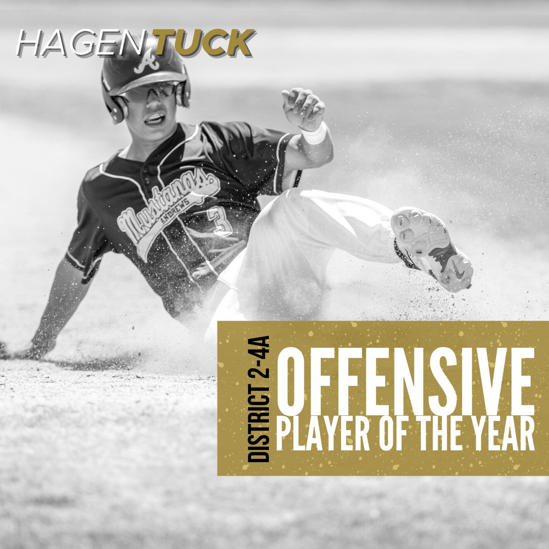 🏆🏆🏆🏆🏆🏆🏆🏆🏆
Big time accolades for Mustang Baseball 

Brock Tijerina - 2022 District MVP
Raleigh Clark - 2022 District Pitcher of the Year
Hagen Tuck - 2022 District Offensive Player of the Year