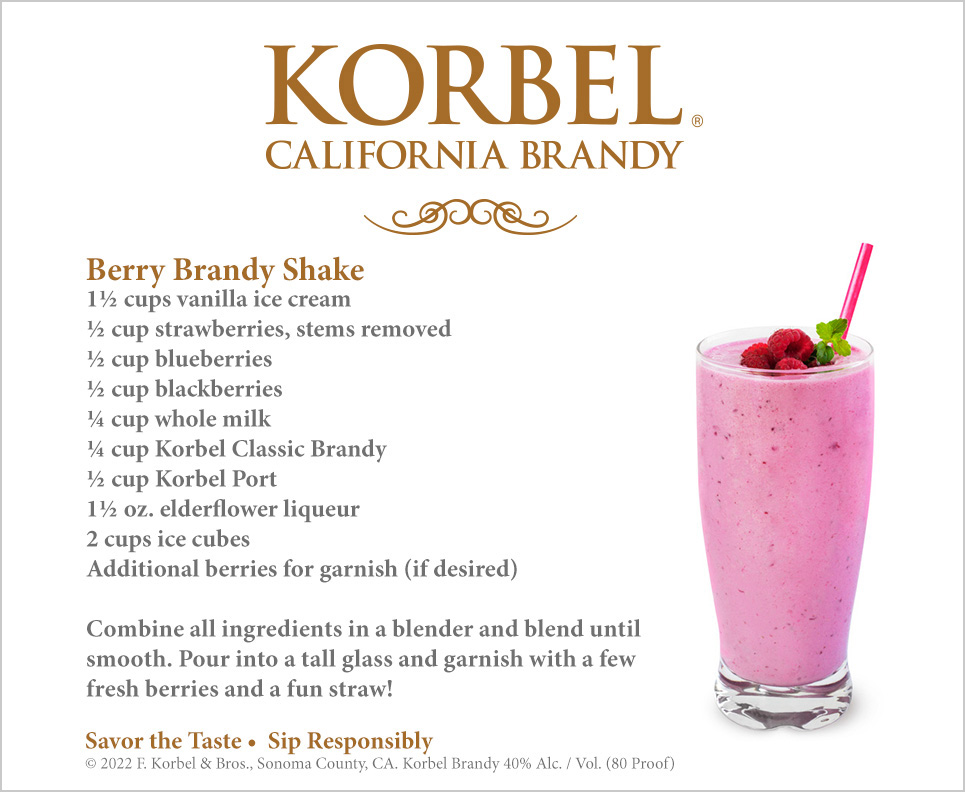 It’s berry season, and what better way to celebrate than with our Berry Brandy Shake!