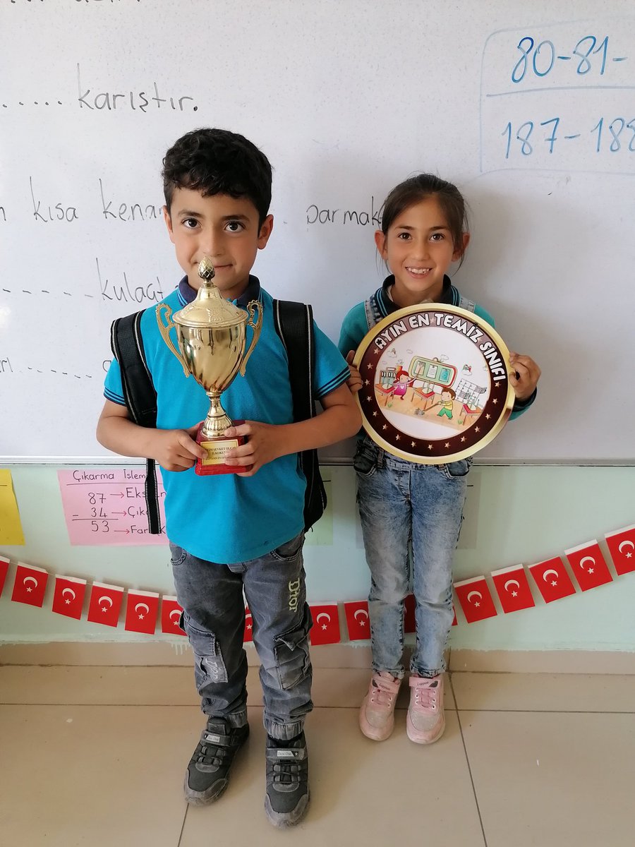 Haftanın örnek sınıfı 1/A 👏👏
En temiz sınıfı 2/B 👏👏