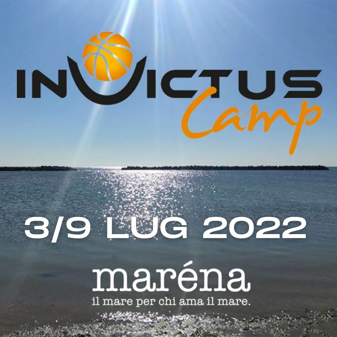 INVICTUS CAMP 2022, SPECIAL WEEK!

Dal 3 al 9 luglio 2022 al maréna, Lido di Savio 🌅🏖️🌊

More than ever.

🏀 FULL CAMP € 560 / € 490 tesserati INVICTUS e ragazze 🏐

🏀 DAY CAMP € 360 / € 290 tesserati INVICTUS e ragazze 🏐

ISCRIZIONI ONLINE SU INVICTUSACADEMY.IT