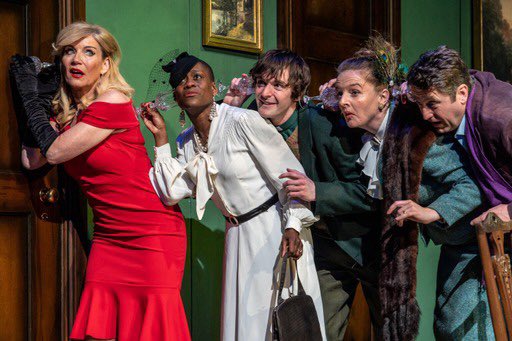Mrawlins1974's tweet photo. Fun first half of #Cluedo , full of one liners and silliness, at @SheffieldLyceum staring #MichelleCollins as #MissScarlett & #DanielCasey as #ProfessorPlum
Full review coming soon at @kickbacktimes https://t.co/QlpKwEpc2X
