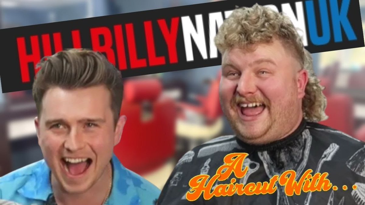 chaysnowdon's tweet photo. Who's seen the latest episode of 'A Haircut With...' featuring the mullet toting legends @hillbillynationuk ?! 
WATCH HERE:  https://t.co/9OjxmpzZpX 👌🔥💛 https://t.co/8cRGooBZ5v