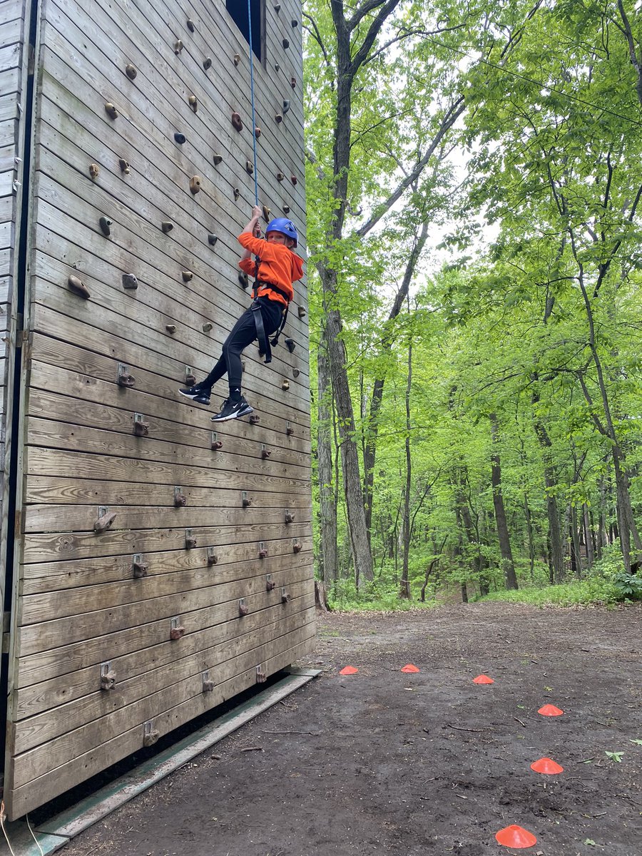 #dolsenthinkers are enjoying their day at <a href="/HowellNatureCtr/">Howell Nature Center</a> zip lining, rock climbing, team building, and working on their survival skills!